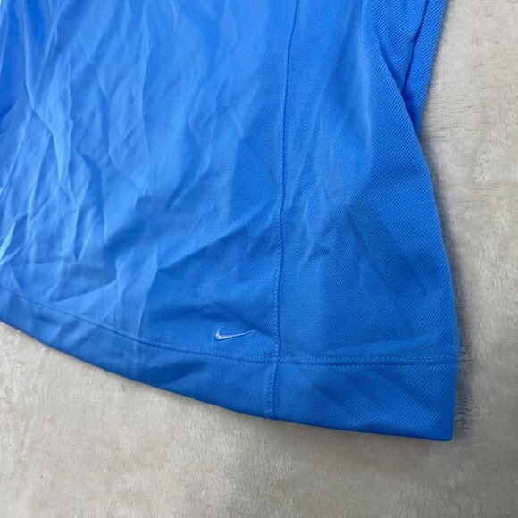 NWT Nike Baby Blue Golf Shirt Polo Dri Fit Short Sleeve Womens Large (12-14) - Picture 2 of 10